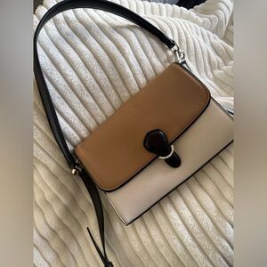 Nine West Brown and Black Shoulder Bag